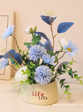 假花花摆设向日葵盆栽花艺摆件客厅家居餐桌办公室桌面装饰品