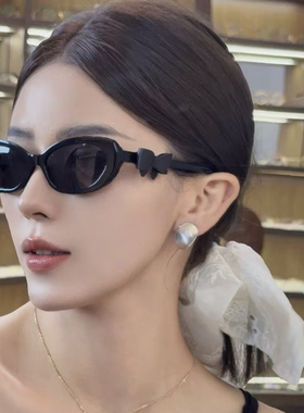 2025新款香香风墨镜女款CH9181蝴蝶结猫眼太阳眼镜防晒防紫外线