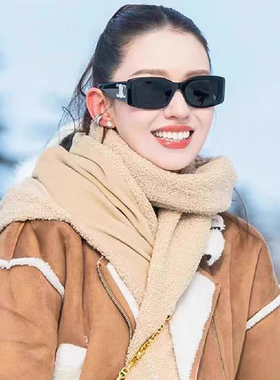 张婧仪同款40282墨镜女UV400高清尼龙镜片板材太阳眼镜防紫外线