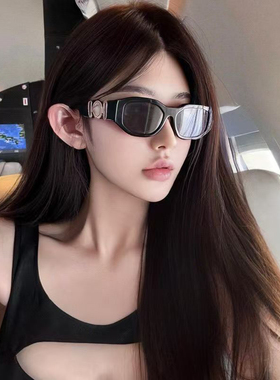 赵露思同款猫眼墨镜女金属大标人头个性VE4361防晒太阳镜防紫外线