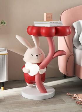 兔子大地板站立的装饰品旁边的客厅沙发家居配件订婚结婚礼物的新