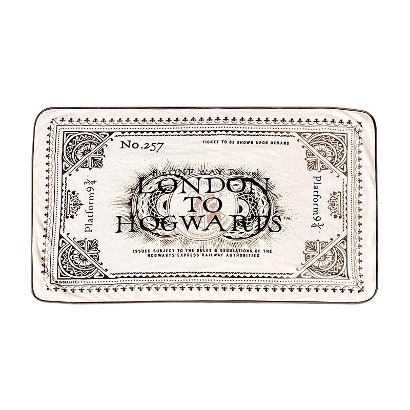 ME华纳正版哈利波特授权周边9¾站台车票毯子披毯盖毯多用沙发,淘宝优惠券,粉丝福利购,淘宝优惠卷