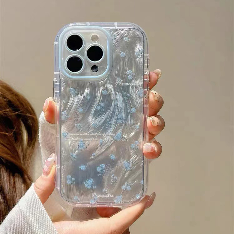 蓝色郁金香适用于红米K80pro手机壳Note15PRO+保护套K70/60/50至尊Turbo4/3女K40note13/12/11小米14R狐尾 - 图0