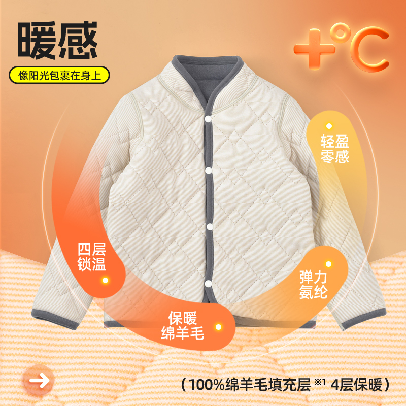 校服神器儿童棉服男童女童棉衣内搭冬季2024新款宝宝夹棉外套棉袄