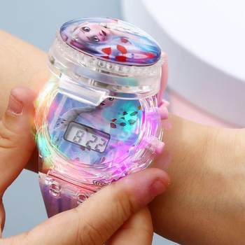 Rotating Music luminous Anime Cartoon Children's Toy Watch Little Mary Kindergarten Holiday Gift Flip Toy