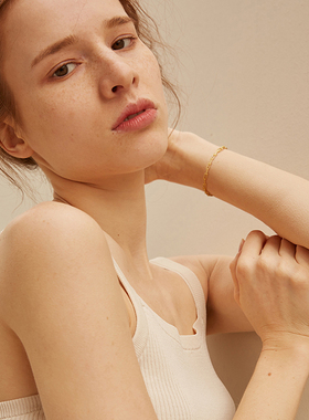 fettero 铜合金手链 【金色U扣1.2焊手链】气质时尚小众素款可调