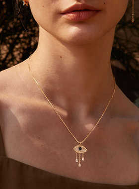 个性恶魔之眼小众设计感气质项链