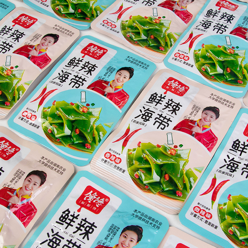 【商超同款】海带片海带丝毛豆开袋即食办公室低脂开胃休闲小零食