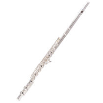 Sanskrit FLOFAIR Atlantic pipe string 16 holes closed holes white bronze silver plated one key long flute C to adjust adult children Atlantic