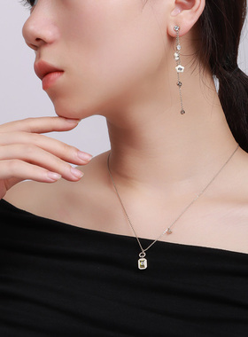 方糖项链女轻奢高级气质锁骨链