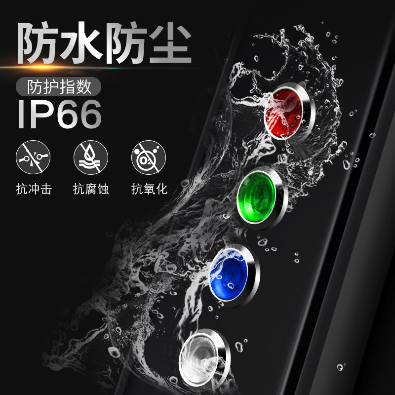 金属指示灯m6mm led红绿12v24v220v带线款防水信号电源灯小型迷你 - 图2