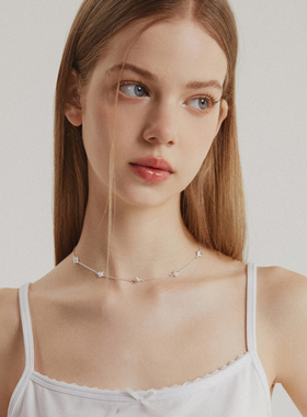 Hihipenny/rose系列 满圈小玫瑰荆棘扣锁骨链小众设计项链chocker