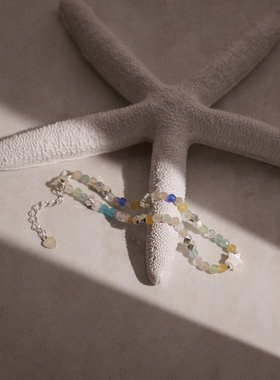 Hihipenny/梦幻芭蕾 原创925银多巴胺锆石五角星贝壳小众闺蜜手链