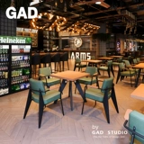 Стандартный стул промышленного стиля, коммерческий бар, стол и стул Комбинированные ресторан Qingba Western Restaurant Restaurant Table Table Table Table