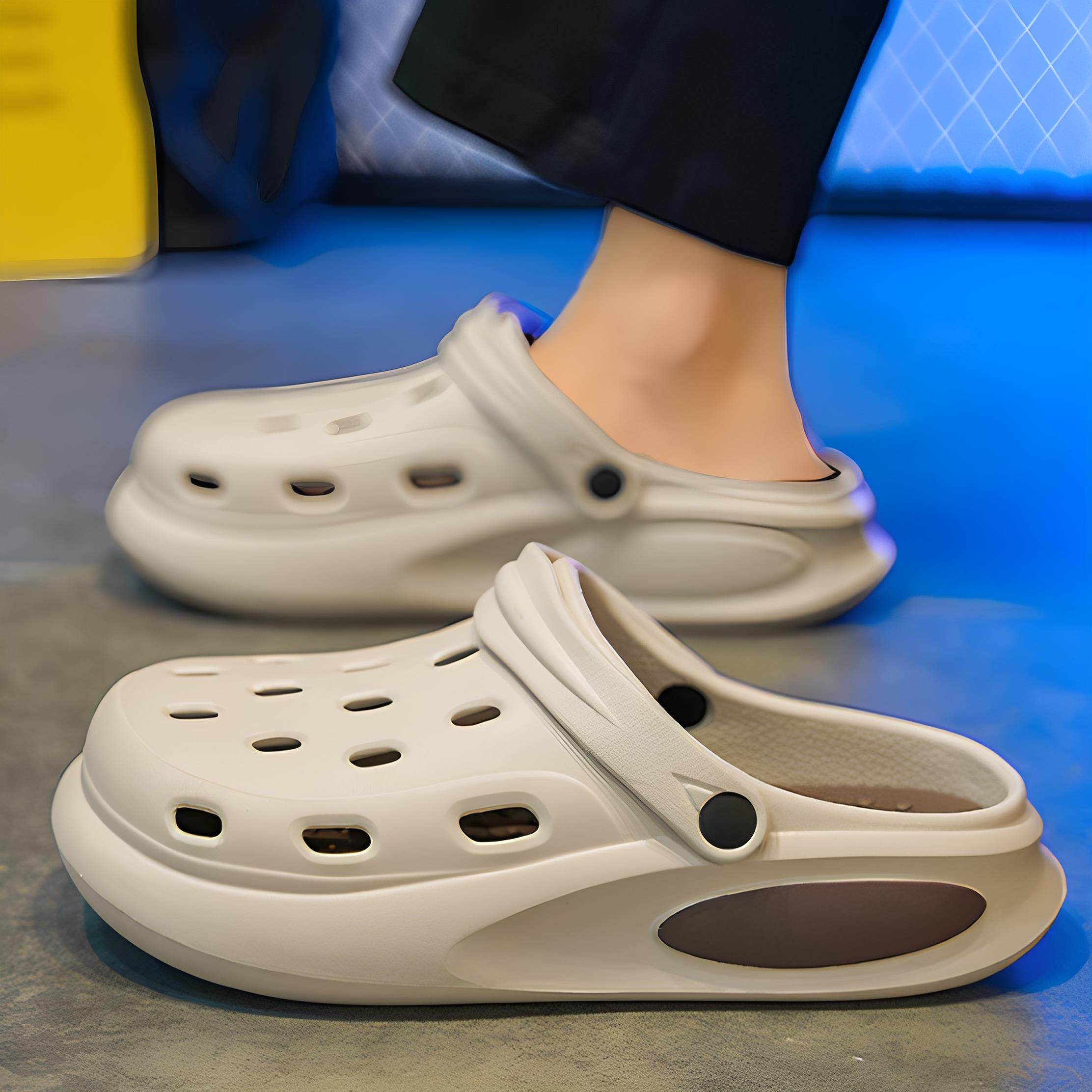 潮牌洞洞鞋男款夏季外穿防滑防臭包头拖鞋开 车踩屎感运动沙滩凉,淘宝优惠券,粉丝福利购,淘宝优惠卷