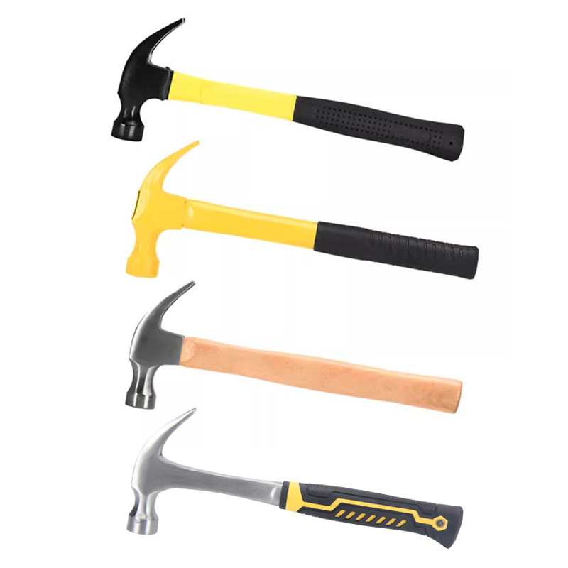 一体羊角锤碳钢木工专用多功能户外榔头家用小锤子工具木手柄铁锤
