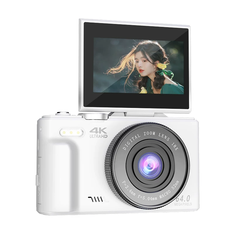Feiku FK Flip Micro одиночная камера высокого разрешения 4K с поворотным экраном, студентская вечеринка, WD-08, удобная дорожная, входной уровень