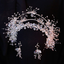 Bridal Headwear Luxury Crystal Queen Crown Heavy Hand Dreamy Temperament Son 100 hitch to write real wedding dress accessories