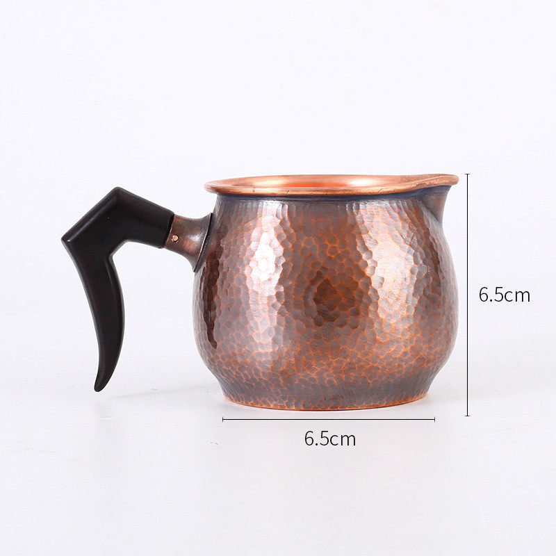 刀锋手柄紫铜艺功夫分茶器加厚隔热铜杯公道杯茶道公杯古典大肚铜,淘宝优惠券,粉丝福利购,淘宝优惠卷