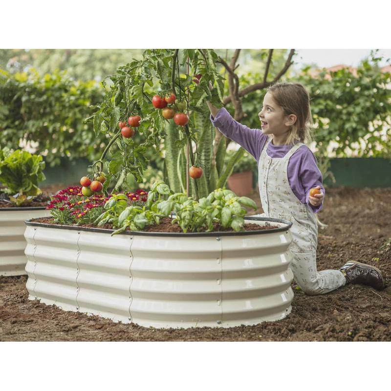 户外花园框圆形金属阳台床简约庭院蔬菜菜不锈花盆箱种植台金新款,淘宝优惠券,粉丝福利购,淘宝优惠卷