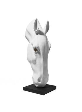 热销新中式轻奢落地装饰玄关大型马首头部动物摆件展厅会客厅摆设