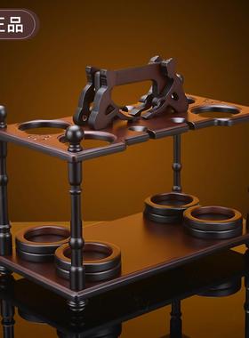 酒神牌创意酒架红酒实木八宝箱欧式酒架欧式葡萄酒酒架木质红酒架