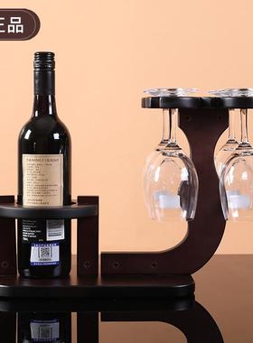 酒神红酒兰花草酒架牌实木创意欧式酒架欧式葡萄酒酒架木质红酒架