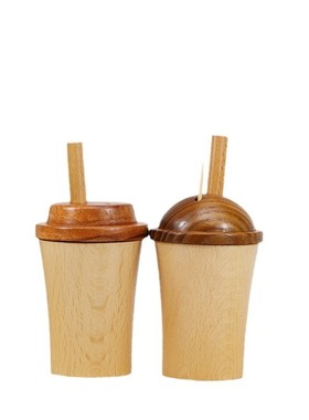 创意可乐杯牙签筒家用高档牙签个性创意罐酒店桌面摆件木质牙签盒