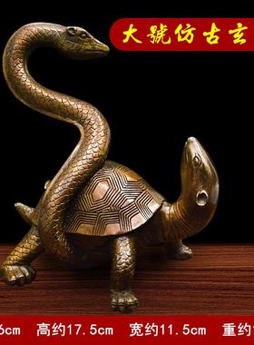 铜四大神兽青龙白虎朱雀玄武客厅装饰工艺四灵兽摆件