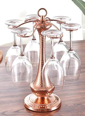 铁艺红酒杯架子欧式倒挂高脚酒杯架家用创意阿拉丁神灯葡萄酒杯架