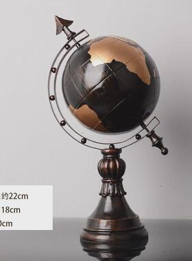 欧式地球仪摆件轻奢高档现代家居客厅书柜电视柜办公室酒柜装饰品