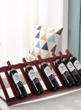 红酒架摆件家用红酒柜展示架小型商用架子葡萄酒斜放酒瓶托架批发