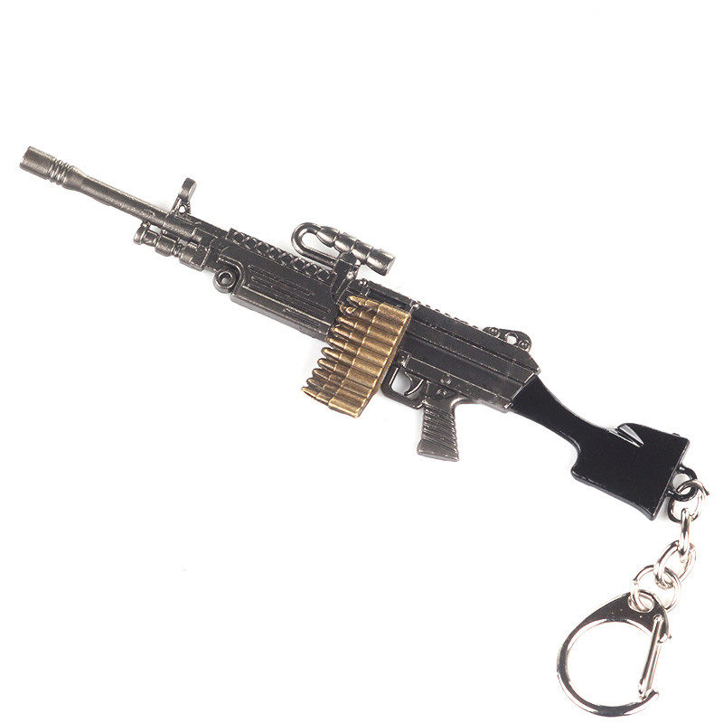 绝地求生钥匙扣吃鸡钥匙扣挂件套装创意合金小挂饰全套绝地模型求生三级头钥匙链