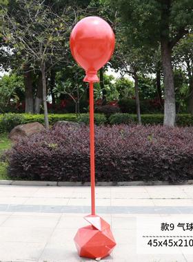 彩绘热气球摆件落地大玻璃钢户外气球雕塑商广场节日活动装饰布置
