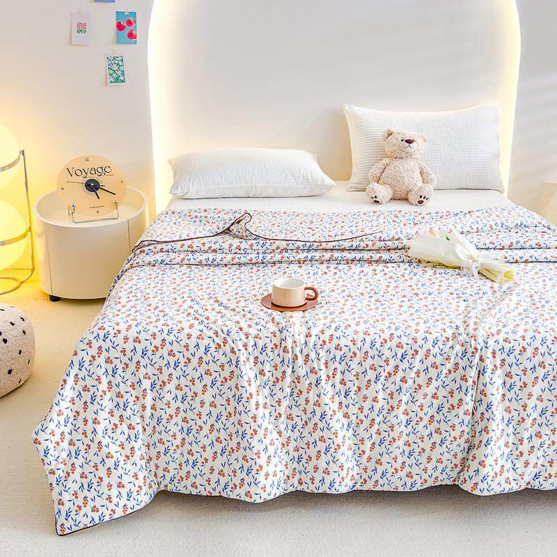 水洗母婴纤维针织棉夏被大豆级薄被子小清新单双人学生夏季夏凉被,淘宝优惠券,粉丝福利购,淘宝优惠卷