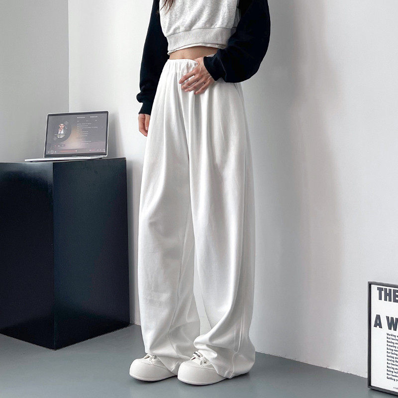 大码美式阔腿裤女冬季胖mm显瘦宽松直筒垂感加绒加厚运动休闲,淘宝优惠券,粉丝福利购,淘宝优惠卷