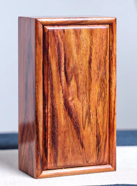 热销海南黄花梨榫卯盒实木首饰收纳盒储物盒纹理清晰抽拉结构收藏