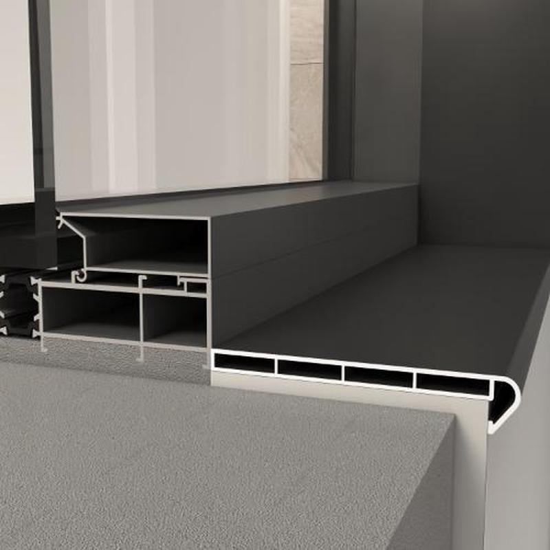 定制内窗套窗台板自装预装新工艺粉末喷涂极窄包边铝合金防水简装 - 图2