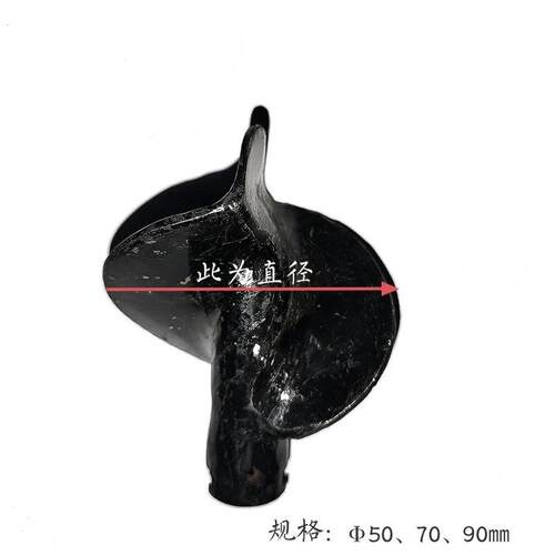管道疏通机配件22/16/30螺旋刀头疏通下水道工具油污管道疏通 - 图3