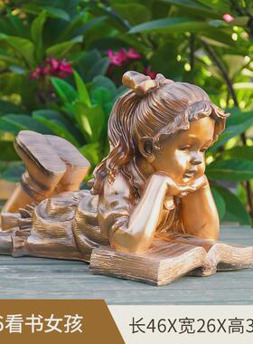 名用天使女孩摆件酒店花园庭院欧式流水喷泉装饰人物落地大雕塑