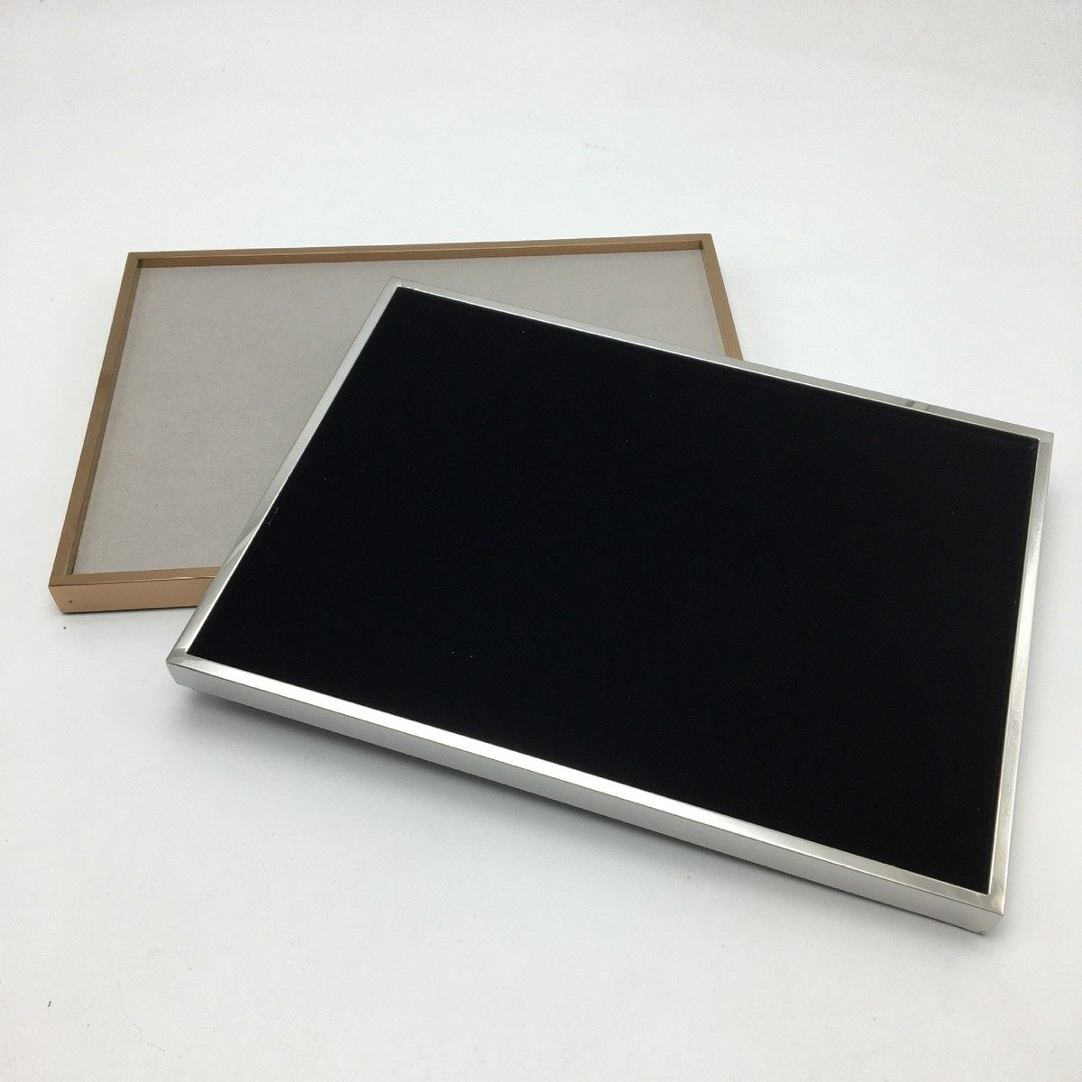 首饰盘珠宝饰品托盘金属边框鞋包首饰手表A4绒布展示托盘厂家批发,淘宝优惠券,粉丝福利购,淘宝优惠卷