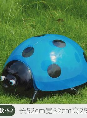 户外卡通甲虫座椅玻璃钢雕塑公园井盖遮挡装饰商场幼儿园瓢虫摆件