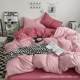 Naked sleeping kiss bed sheets and quilt covers four-piece set mother and baby grade solid color ins washing cotton-skinned bed covers college dormitory bedding