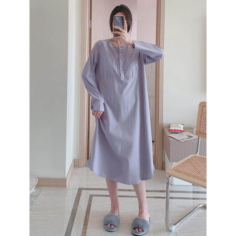 大码200斤免穿文胸孕妇哺乳睡裙春秋月子服纯棉产后待产喂奶裙产,淘宝优惠券,粉丝福利购,淘宝优惠卷
