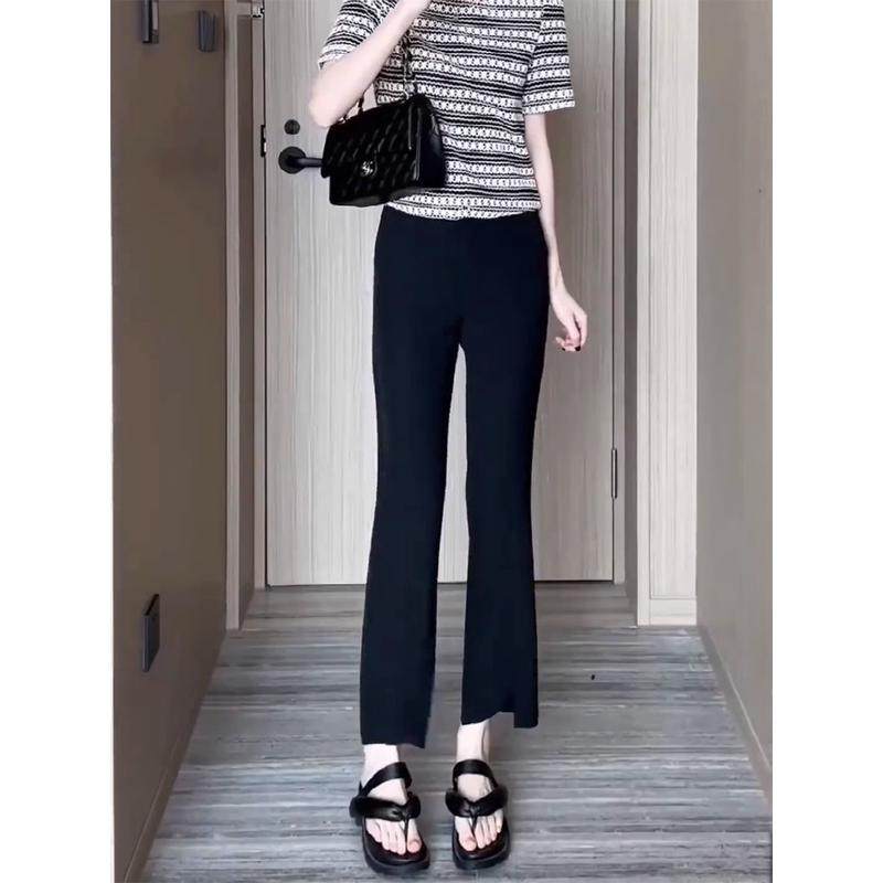 梨型身材大码显瘦薄款九分女夏胖mm弹力开叉裤,淘宝优惠券,粉丝福利购,淘宝优惠卷