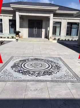 石雕壁画铺路地雕中式背景壁画庭院迎门墙窗花青石雕板浮仿古地雕