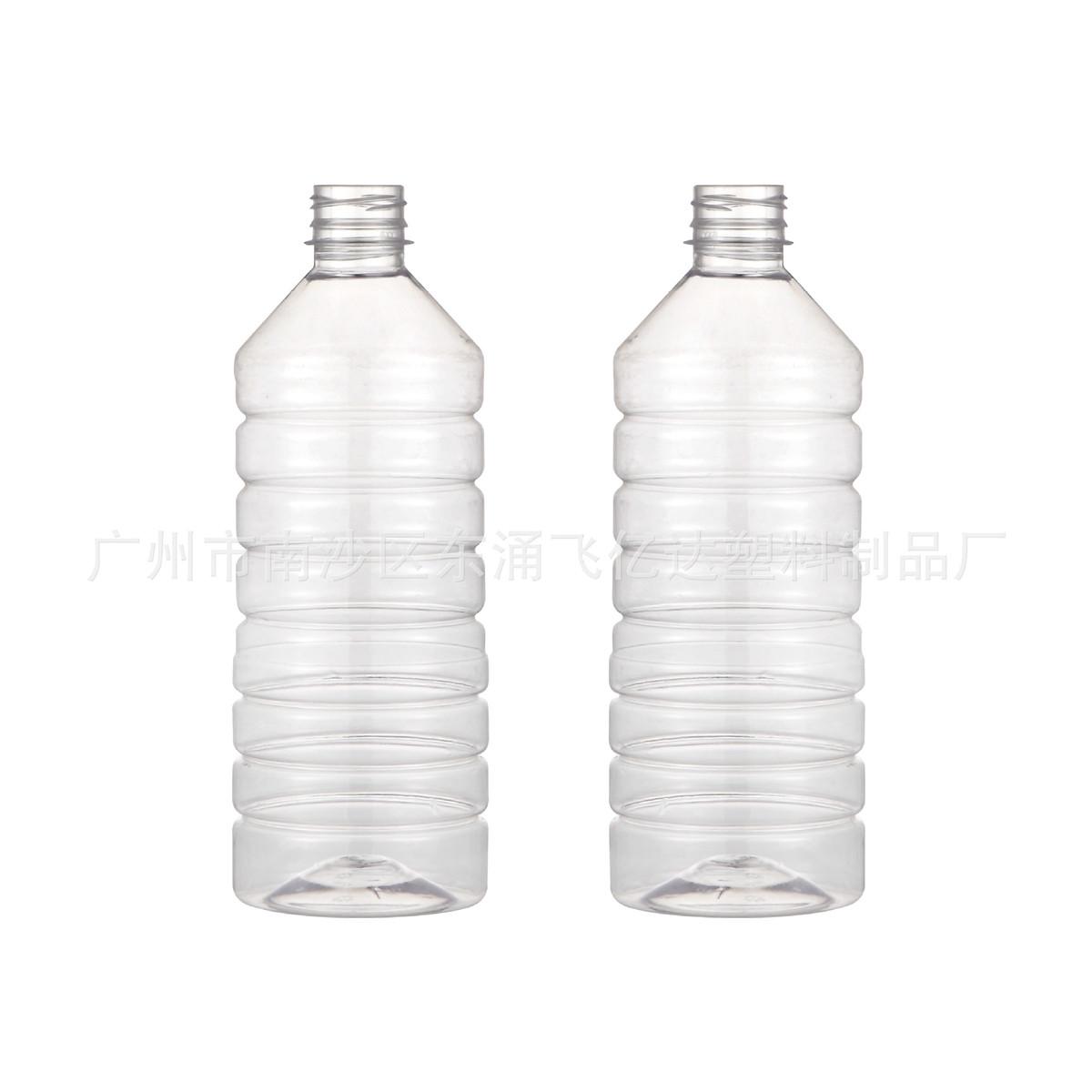 果汁瓶塑料瓶 1000毫升圆形塑料瓶矿泉水瓶  1升 1公斤 - 图0