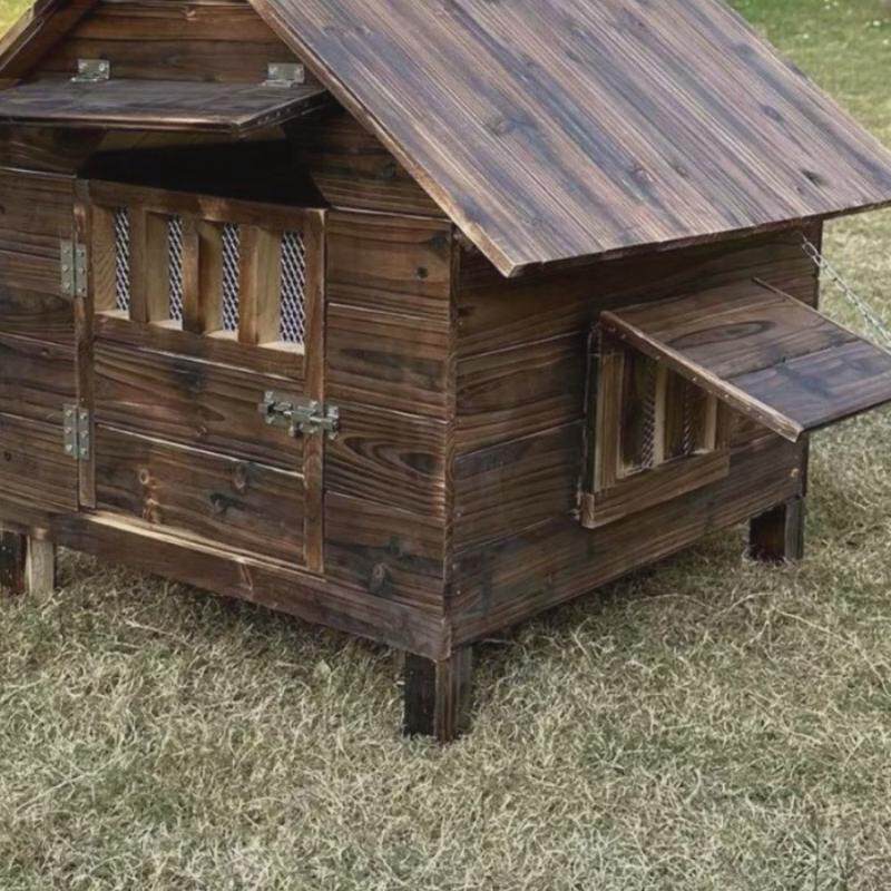 防雨室外碳化木四季狗房子猫房子狗窝猫窝宠物屋狗舍,淘宝优惠券,粉丝福利购,淘宝优惠卷