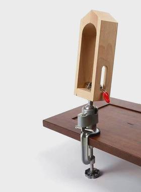 皮具手缝木夹木架万向旋转可调节皮具diy榉木固定夹缝合厂家直销