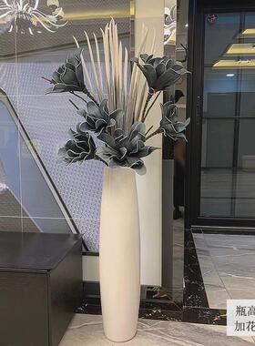 h絎2现代简约轻奢陶瓷高级感花瓶摆件客厅插花仿真花欧式家居装饰